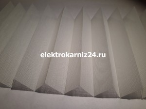 Перламутрово-серая ткань для штор плиссе